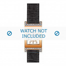 Tommy Hilfiger Uhrenarmband TH-23-1-25-0645 / TH679300857 Kroko leder Braun 16mm + braunen nähte