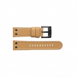 TW Steel Uhrenarmband TWB66 Leder Beige 24mm + weiße nähte