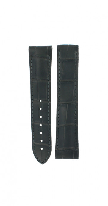 Uhrenarmband Omega 13033392102001 / 032CUZ003351 Krokodilhaut Schwarz 20mm