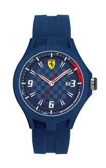 Uhrenarmband Ferrari SF101.4 / 0830067 / SF689300097 Kautschuk Blau 22mm