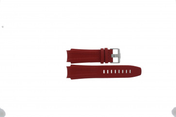 Uhrenarmband Jacques Lemans 1-1584L Leder Rot 20mm