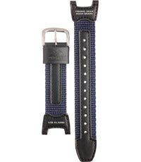 Casio Uhrenarmband 10113393 Pro Trek Leder Blau 24mm 