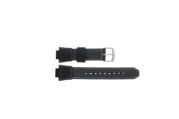Casio Uhrenarmband 10198354 Kunststoff Schwarz 13mm 