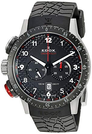 Uhrenarmband Edox 10305 Kautschuk Schwarz 23mm