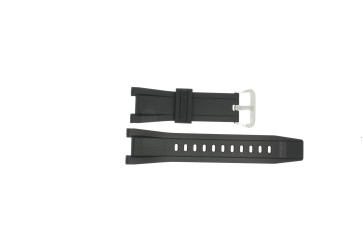 Casio Uhrenarmband 10502763 Gummi Schwarz 27mm 