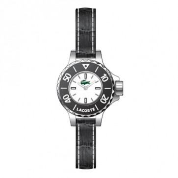 Lacoste Uhrenarmband 2000555 / LC-39-3-14-0186 Leder Schwarz 8mm
