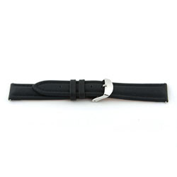 Uhrenarmband Universal F170 Leder Schwarz 18mm