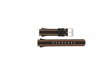 Uhrenarmband Lotus 18172-3 / 18172-7 Silikon Schwarz 15mm