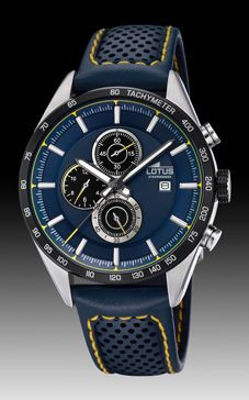 Uhrenarmband Lotus 18370-2 Leder Blau 21mm