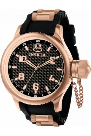 Uhrenarmband Invicta 1972-01 Silikon Schwarz 26mm