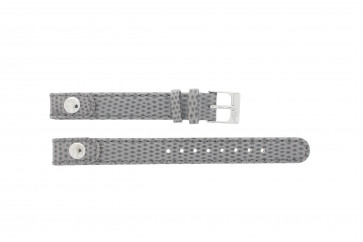 Lacoste Uhrenarmband 2000385 / LC-05-3-14-0009 / GR Leder Grau 12mm + grauen nähte