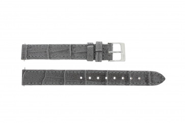 Lacoste Uhrenarmband 2000514 / LC-05-3-14-0167 Leder Grau 13mm + standardnähte