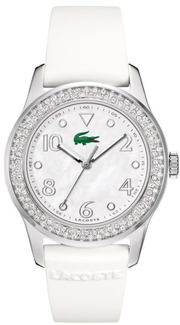 Uhrenarmband Lacoste 2000647 / LC-11-3-14-2255S Kautschuk Weiss 20mm