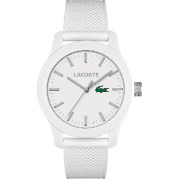 Lacoste Uhrenarmband 2010762 / LC-79-1-47-2546 Kautschuk Weiss 21mm