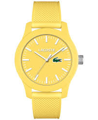 Lacoste Uhrenarmband 2010774 / LC-79-1-47-2570 Kautschuk Gelb 21mm