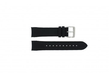 Hugo Boss Uhrenarmband HB-232-1-27-2731 / HB1513087 Leder Schwarz 22mm + schwarzen nähte