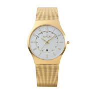 Uhrenarmband Skagen 233XLGG Milanese Vergoldet 22mm