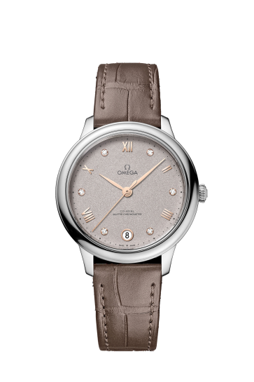 Uhrenarmband Omega 032Z016859 / 43423342058001 / De Ville Krokodilhaut Braun 16mm