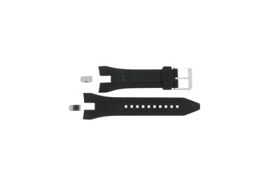 Seiko Uhrenarmband SNAC21P1 / 7T62 0JA0 02B / 4A581JT Silikon Schwarz 20mm