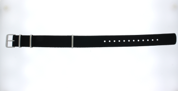 Uhrenarmband Seiko 4R35-05A0 / SRPG09J1 / L0LL011J0 Nylon Schwarz 20mm