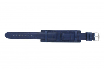Uhrenarmband Universal 61325.55.18 Leder Blau 18mm