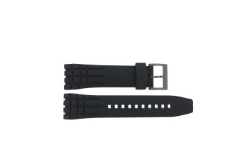 Uhrenarmband Seiko 7T62-0KG0 / SNAD87P1 / 4A3K1MRR Kautschuk Schwarz 24mm