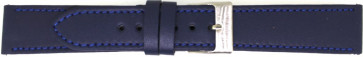 Uhrenarmband Universal 804.05.22 Leder Blau 22mm