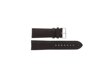 Uhrenarmband 805.02.24 Leder Dunkelbraun 24mm + braunen nähte