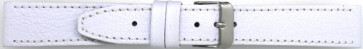 Uhrenarmband 816.09.28 Leder Weiss 28mm + weiße nähte