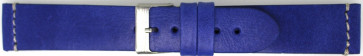 Uhrenarmband Universal 845.16.22 Leder Blau 22mm