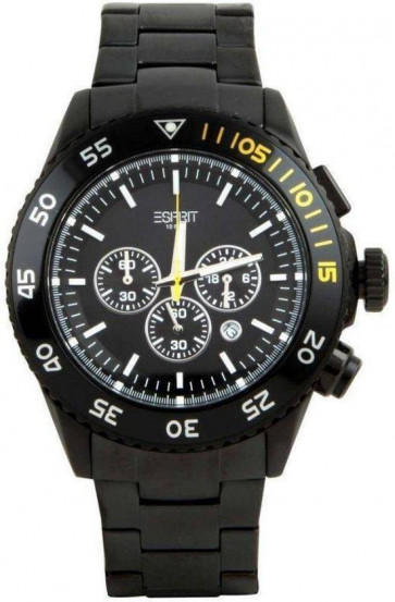 Uhrenarmband Esprit ES103621006 Aluminium Schwarz 21mm