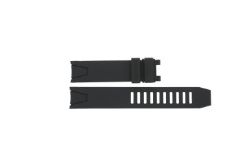 Uhrenarmband Omega 98000085 / 2254.50 Kautschuk Schwarz 20mm