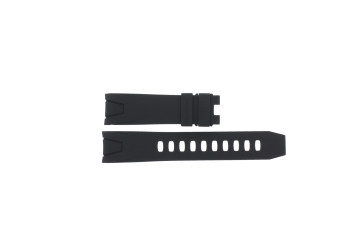 Uhrenarmband Omega 29005091 / 98000145 Kautschuk Schwarz 22mm