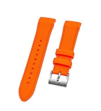 Uhrenarmband Nautica A15101G Leder Orange
