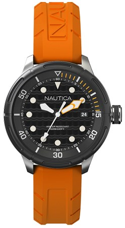 Uhrenarmband Nautica A16598G Kautschuk Orange 22mm