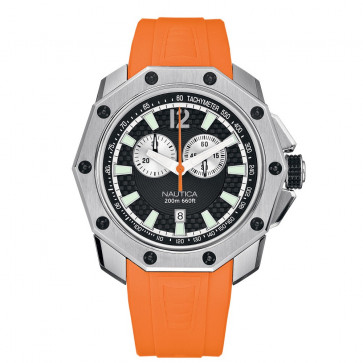 Nautica Uhrenarmband A37519 Kautschuk Orange
