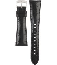 Uhrenarmband Armani AR0284 Leder Schwarz 22mm