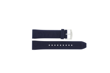Uhrenarmband Armani AR1061 Silikon Blau 20mm
