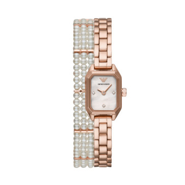 Uhrenarmband Armani AR11323 Stahl Rosé 8mm