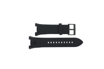Armani Uhrenarmband AX-1050 Silikon Schwarz 14mm 