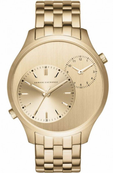 Uhrenarmband Armani Exchange AX2176 Stahl Vergoldet 22mm