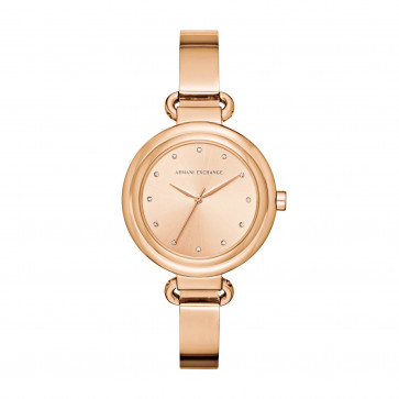 Uhrenarmband Armani Exchange AX4241 Stahl Rosé 12mm