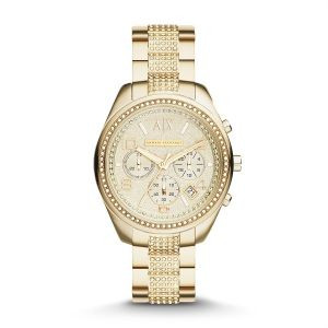 Uhrenarmband AX5516 Stahl Vergoldet 18mm