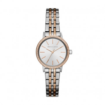 Uhrenarmband Armani Exchange AX5542 Stahl Zweifarbig 14mm