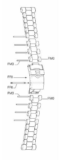 Uhrenarmband Tag Heuer BA0851/0 Stahl