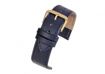 Uhrenarmband Universal X103SBL Leder Blau 20mm