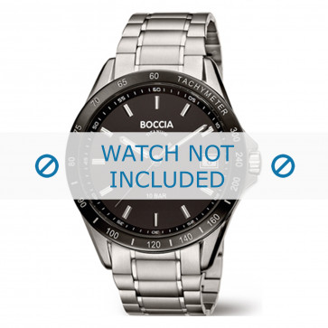 Boccia Uhrenarmband 3597-02 Titan Silber 20mm
