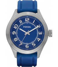 Uhrenarmband Fossil BQ1043 Silikon Blau 22mm