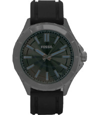 Uhrenarmband Fossil BQ1639 Silikon Schwarz 22mm