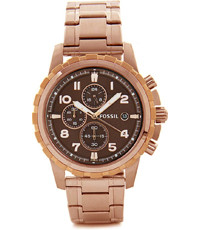 Uhrenarmband Fossil BQ1655 Stahl Rosé 22mm